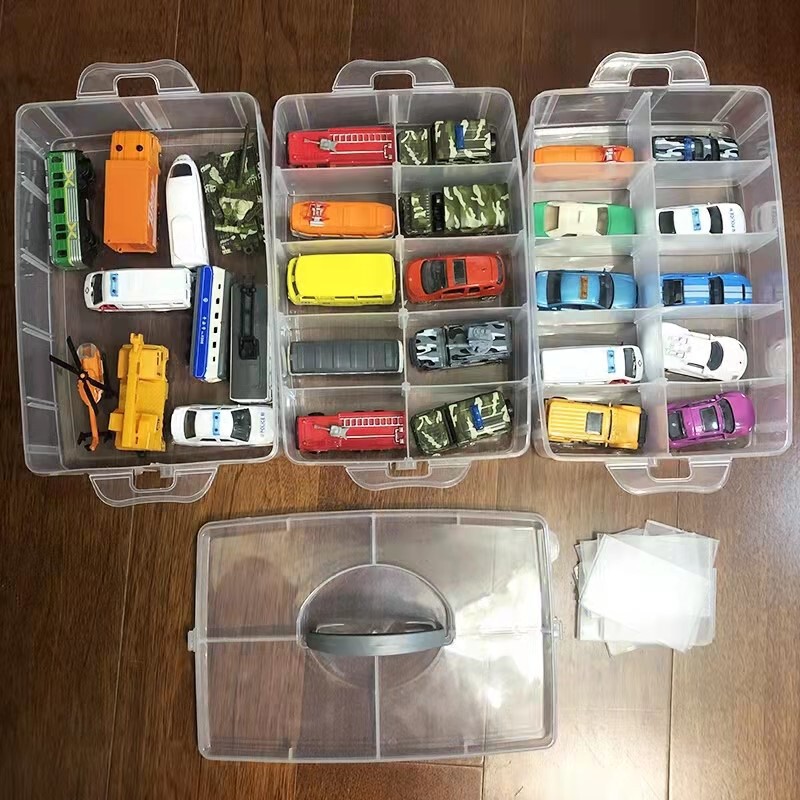 Domeca Car Model Storage Box Thomas Parking Toy Hot Wheels Alloy Car Portable Storage Box