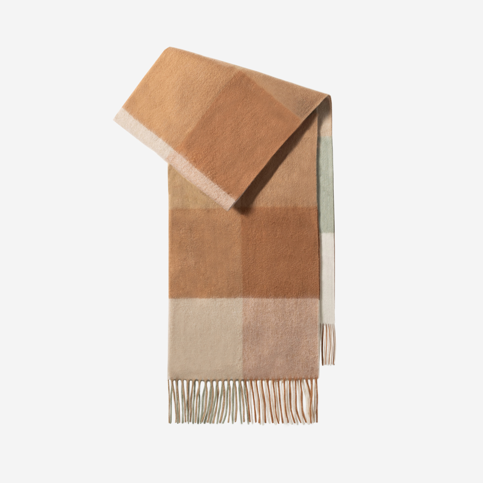 100% bufanda de lana para mujer, sentido de alta gama de invierno, chal de gran nombre a cuadros simples y versátiles, babero largo para hombres al por mayor