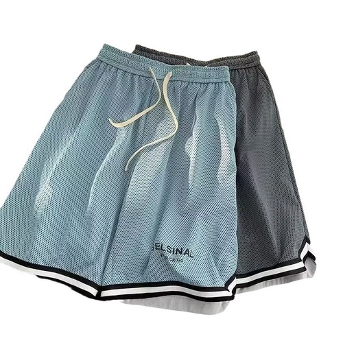 Men's Summer Basketball Shorts Retro Loose Basketball Shorts 3/5 Inch Breathable Quick Dry
