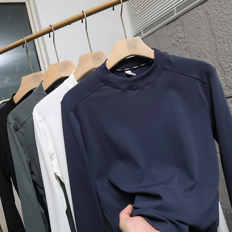 Такой же стиль! Оригинальная функциональная дышащая толстовка из флиса с четырехсторонним стрейчем для мужчин, осенне-зимняя, для активного отдыха и спорта, с длинным рукавом.