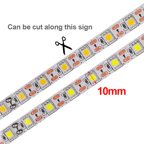 5050 60LED White Light Strips 5V Single Color White Warm White USB Powered Night Lights for Stalls Lighting Strips