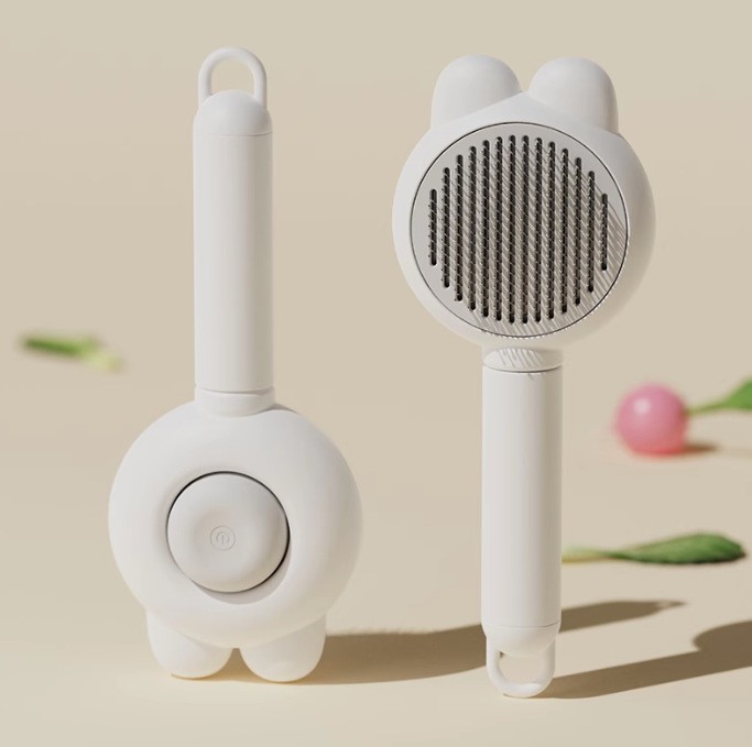 마사지 제모 빗 - 회색