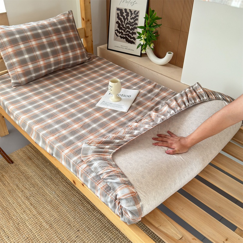 Cubierta de cama de algodón para dormitorio de estudiantes durante la temporada escolar Cubierta de cama de algodón 90x190 Cubierta protectora de colchón individual para dormitorio