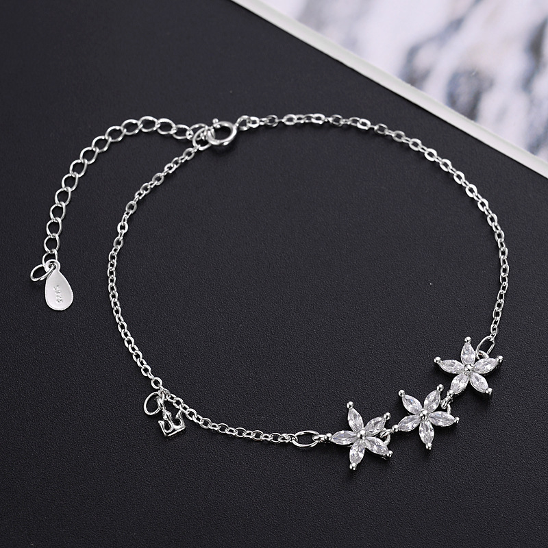 지르콘 꽃 팔찌