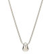 Simple silver Water Drop Titanium Steel Necklace Women's Color-free Light Luxury Niche High-end Long Sweater Sweater Chain Accessories
