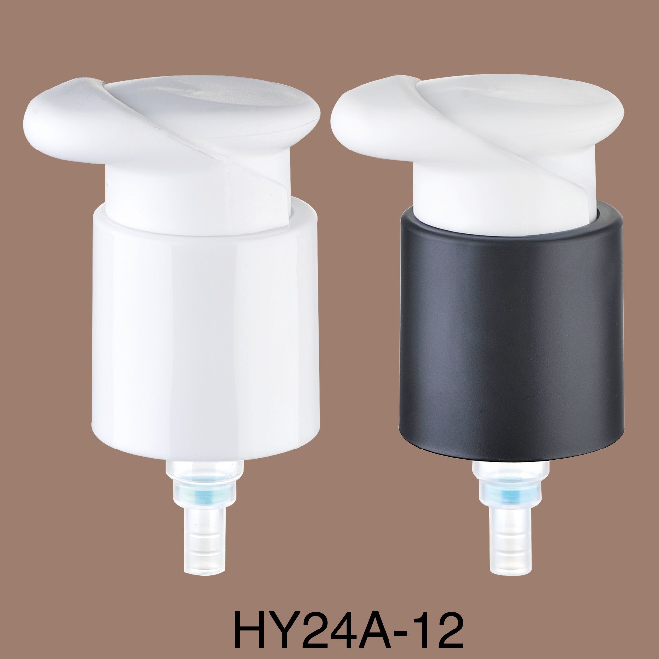 厂家供应化妆水乳液泵头 24牙口美容粉泵替换泵头 PP塑料精华粉泵