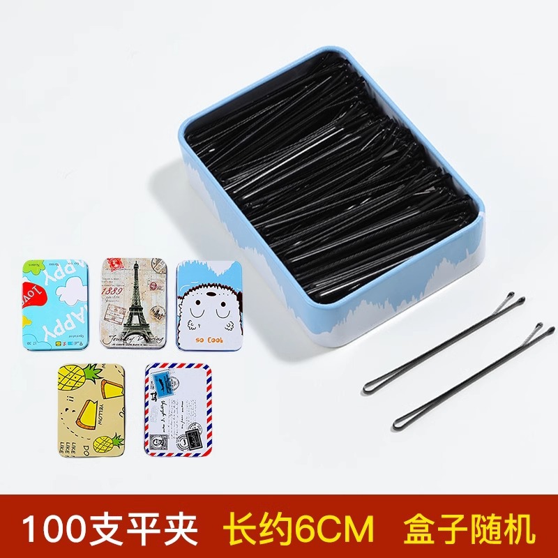 Clip de cabello de acero negro para mujeres, clip de cabello lateral, clip de cabello roto, frente, clip de frangeo, toque de cabello para adultos