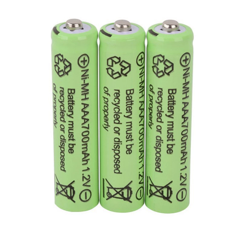 Первая батарейка типа No. 7 1.2V 700mAh электрическая детская музыкальная игрушка AAA зелёная банка может повторно заряжаться 500 раз