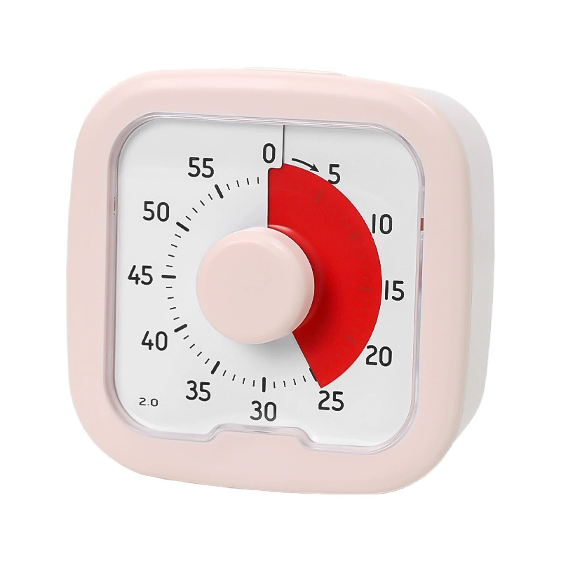 Visual Timer Alarm Clock Time Manager, Silent ABS Box, 4-inch Display, Kids Study Aid