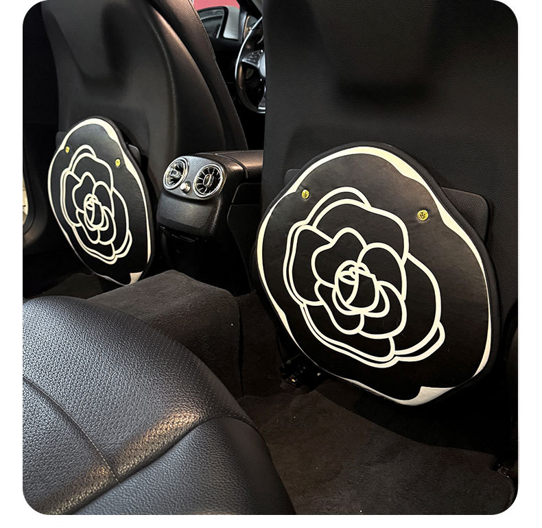Anti-Kick Pad Rear Universal Cute Cartoon Car Rear Seat Back Car Seat Back Protective Cover Car Interior Decoration