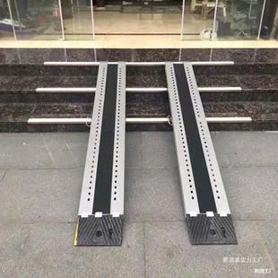 Step Ramp Board Push Electric Vehicle Pad Wheelchair Stair Climbing Portable Barrier-Free Ramp Board Steel Unloading Board