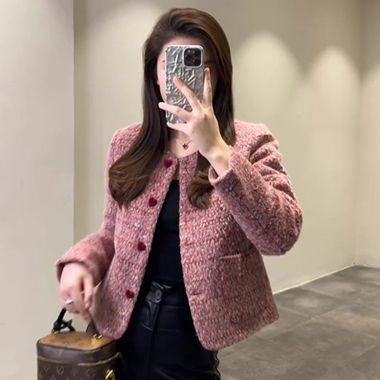 French-Style Tweed Short Jacket for Women 2025 New Elegant High-End Petite Top A8710