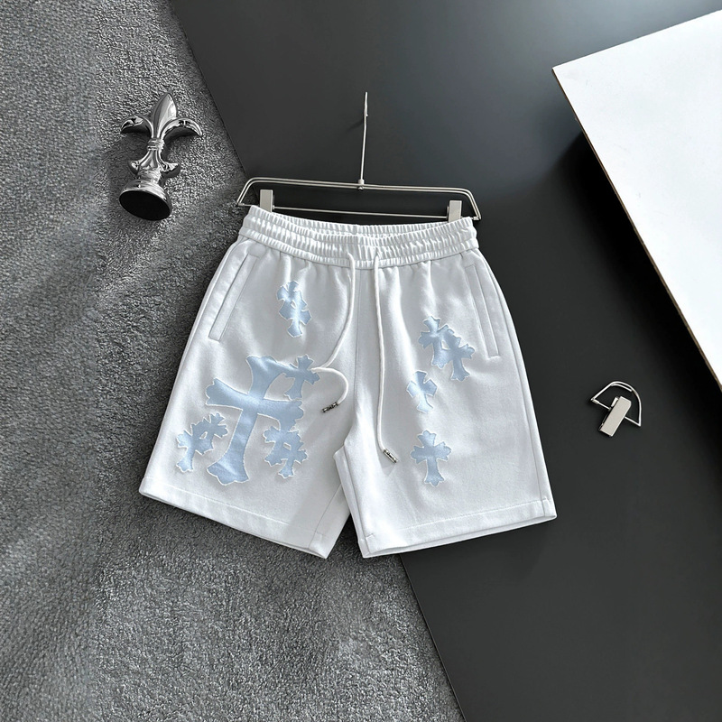 Correct version 2027 Summer TNF Moncler MLB Chrome Hearts CHH cross logo BLCG casual shorts Correct version 2027 Summer TNF Moncler MLB Chrome Hearts CHH cross logo BLCG casual shorts