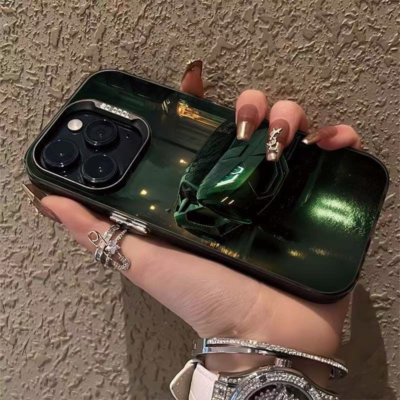 Nuevo coche deportivo nocturno para iPhone 16 funda para teléfono móvil Apple 15promax/14/13pro12 Europa y América 11X