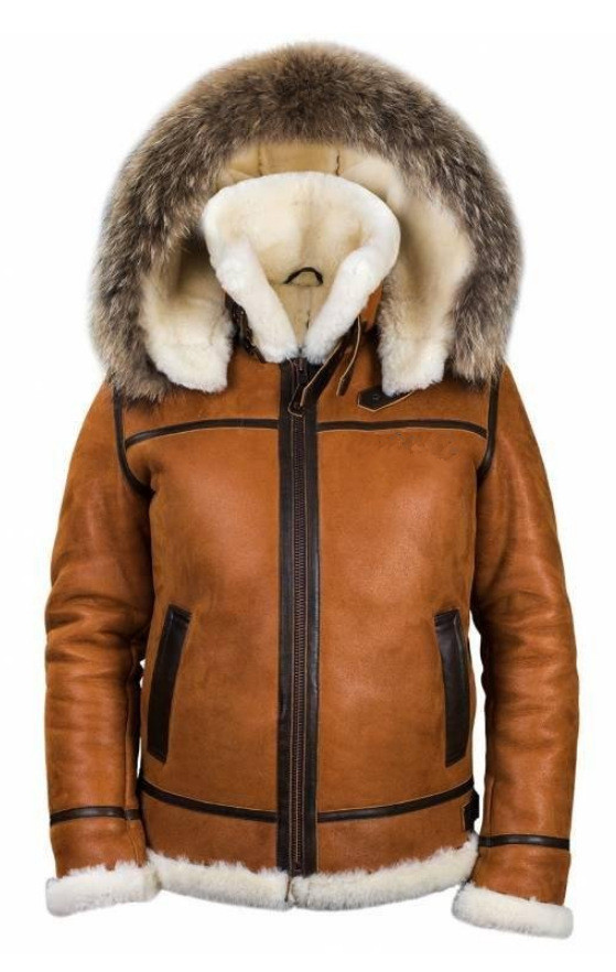 Wintermantel aus Wildlederfell mit integriertem warmem Fell, kombinierter lässiger Herrenmantel mit Reißverschluss_voghion.com