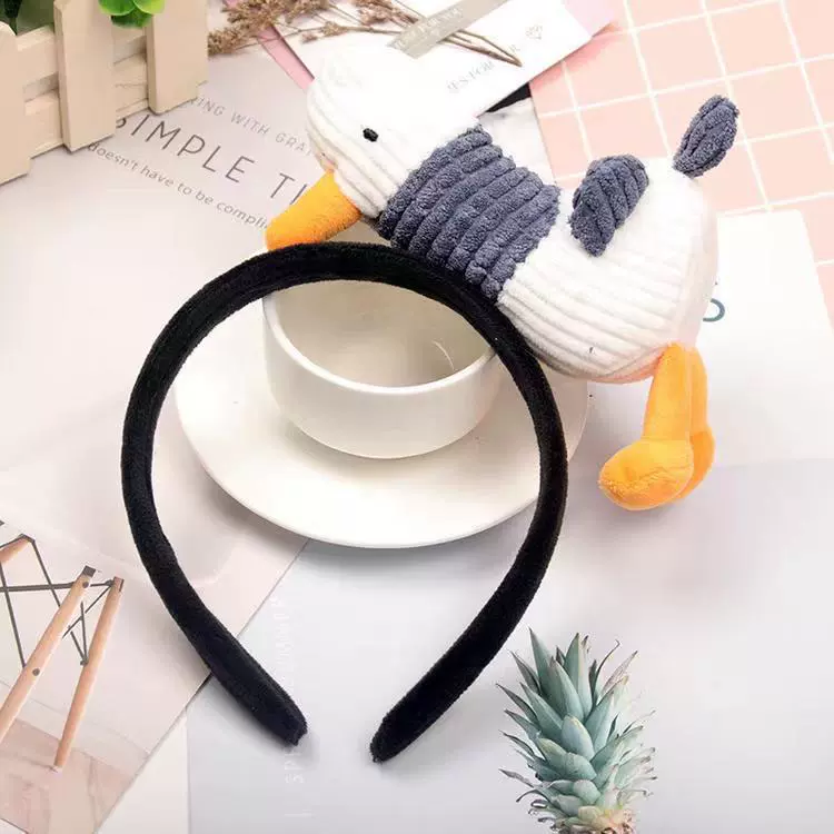 Flashing Headband Yimin, Flower-Shape Light Socket, Korean Style Plush, Blue Accent
