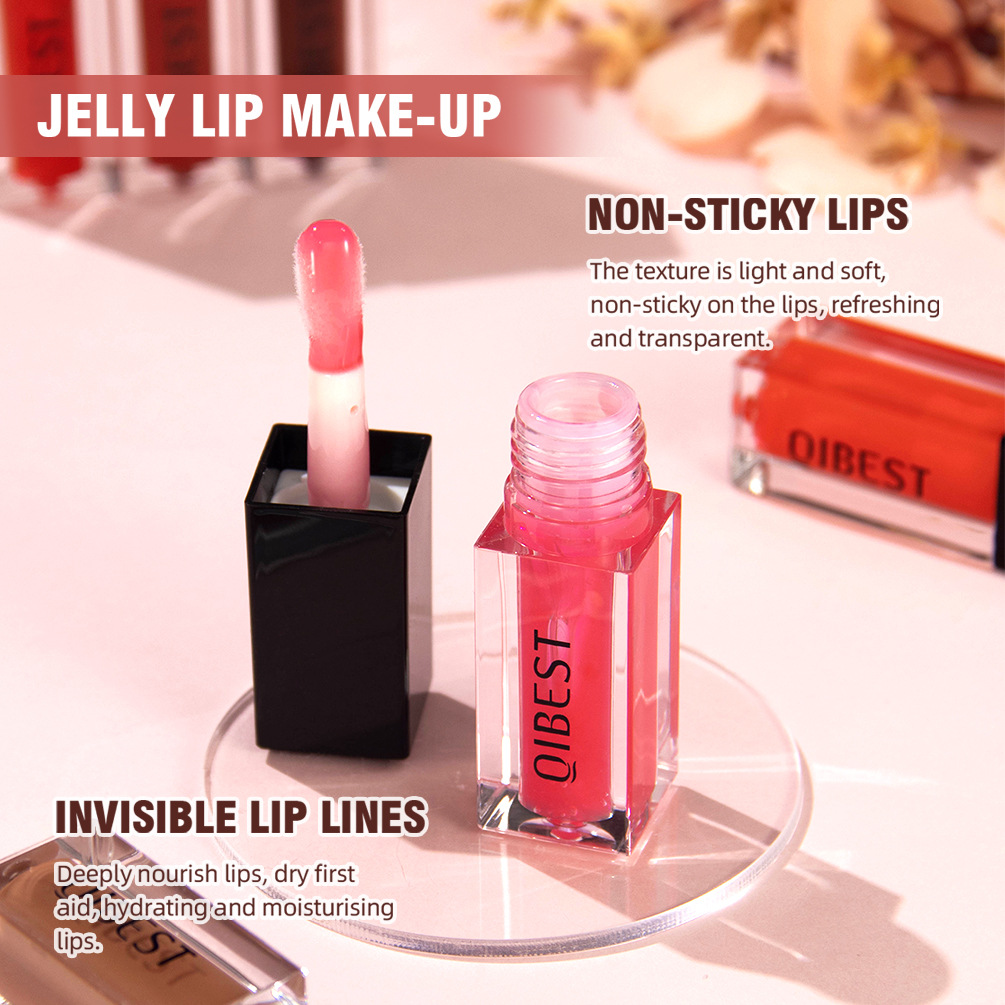 Carina QIBEST huile miroir eau verre glacé fille hydratant, hydratant et réparateur serré miel Dudu rouge à lèvres_voghion.com