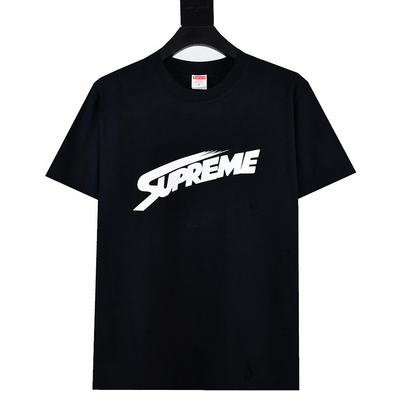 ヘビーウェイトクロスボーダー アメリカンファッション Supreme レタープリント Tシャツ BOX ラウンドネック 半袖 メンズ レディース ゆったり カジュアル Tシャツ 男女兼用