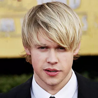 European and American Blonde Prince Wig Stage Performance Foreign Man Cos Fake Hair Oblique Bangs Full Head Wig