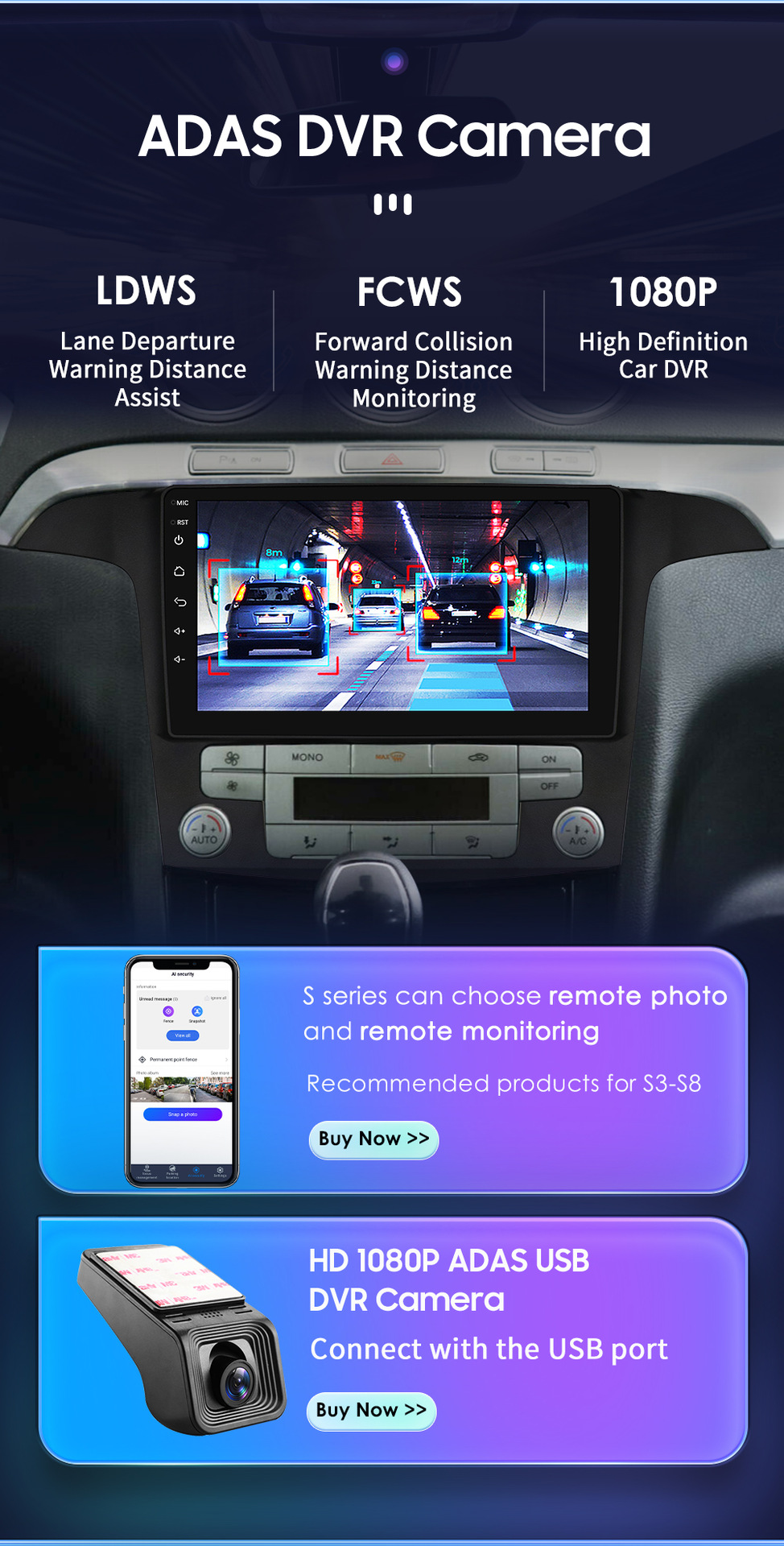 Suitable for FORD FORD S-Max 2007-2015 navigation large screen Android Smart GPS car Bluetooth