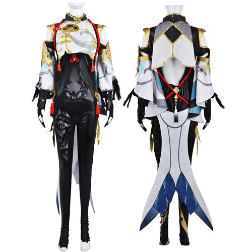 Original God Shen He cos suit Guchen Qinghuai Shen He jumpsuit tight cosplay anime game costume full set for women