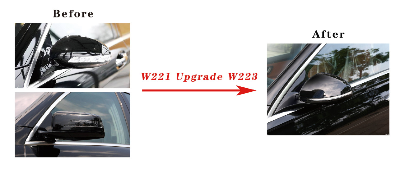 Various Mercedes-Benz and BMW rearview mirror assemblies, rearview mirrors for old models upgraded to new high-definition rearview mirrors