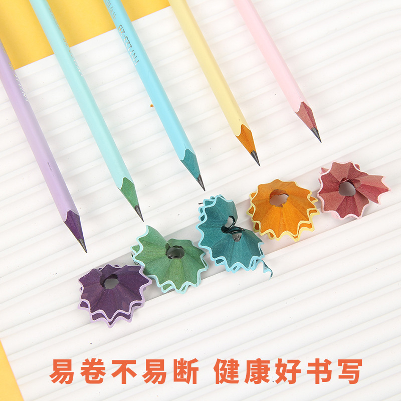 7123 Fan Ning 12 個箱入りカラフルな木製ペンシル HB 三角棒 2B 小学生筆記練習賞文具|undefined