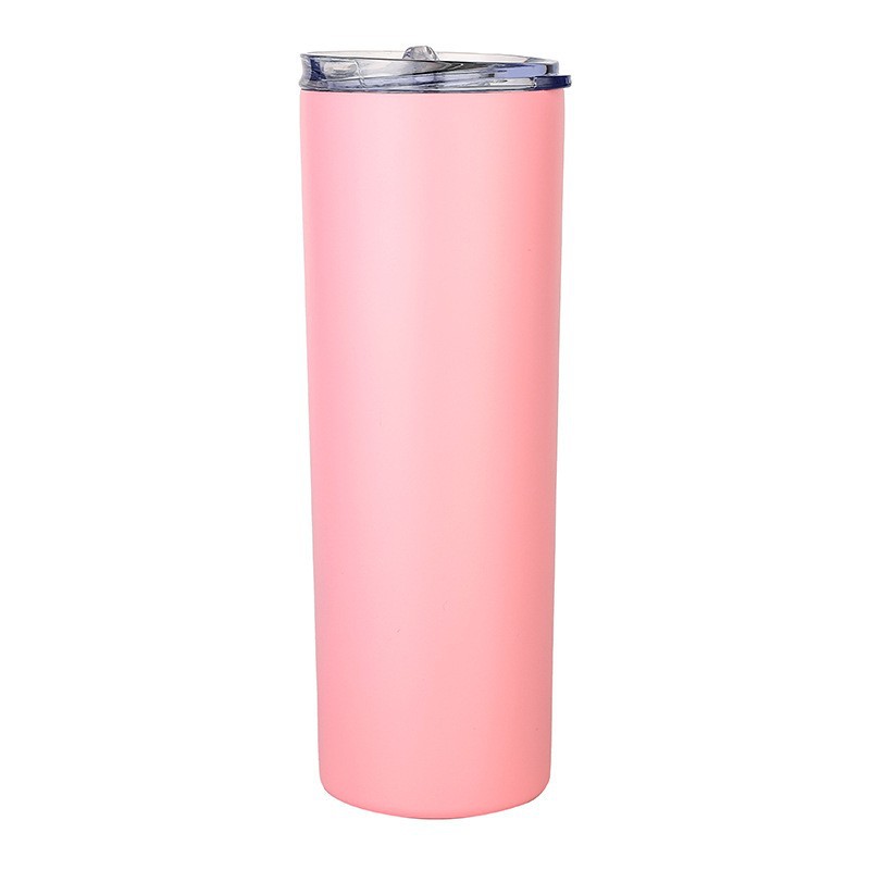 Comercio exterior creativo transfronterizo caliente sublimación recta flaca tumbler de acero inoxidable 304 taza de moda taza de agua 20OZ