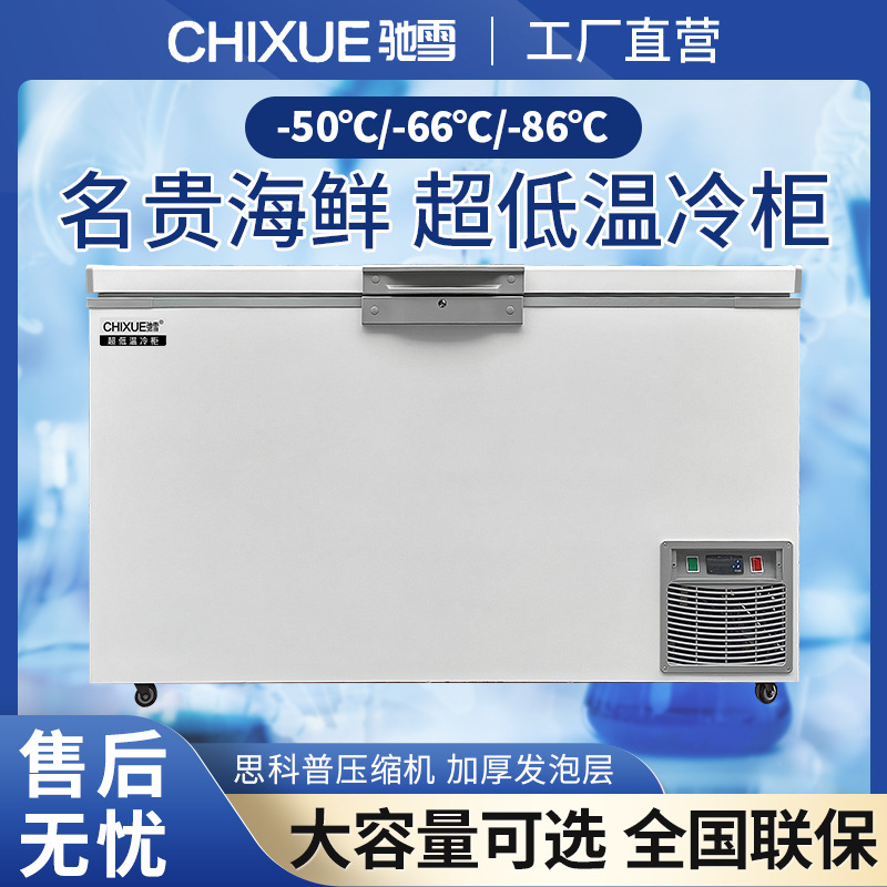 Chixue Ultra-Low Temperature Freezer Negative 80 Degrees Seafood Tuna-60-50 Degrees Industrial Experiment High-Efficiency Rapid-Frozen Refrigerator
