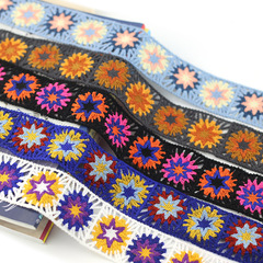 彩色鏤空仿手鈎花邊刺繡花邊服裝輔料家紡抱枕裝飾DIY輔料