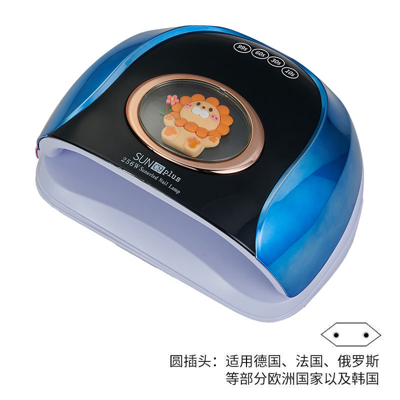 256w luz de manicura de alta potencia LED inteligente manicura luz de horno UV manicura luz de horno encantadora muñeca luz de fototerapia transfronteriza