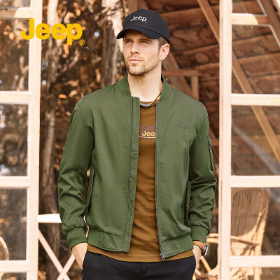 2021秋季新款男棒球领外套休闲日常简约时尚潮流纯色现货厂家直销