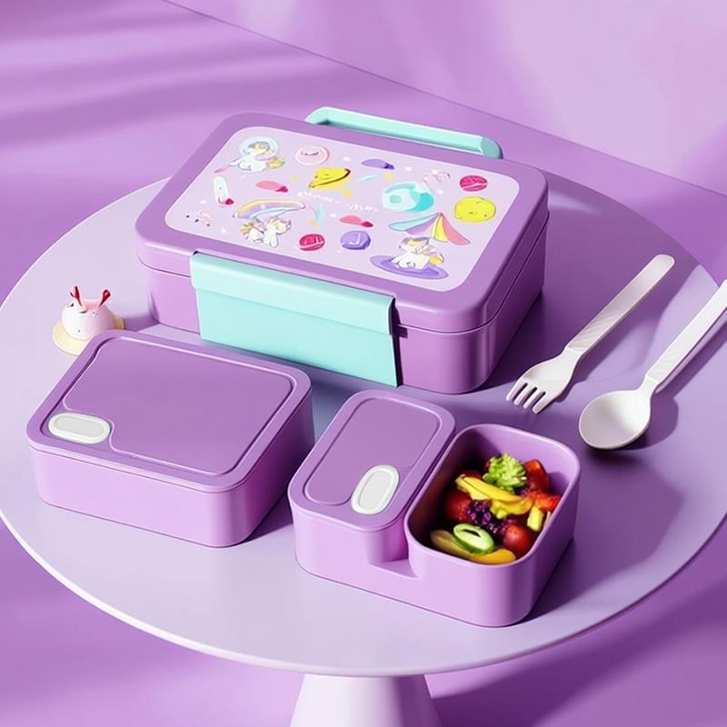 Amazon Cross-Border Student Lunch Box Salad Portable Meal Lunch Box Microwave Oven Canteen Lunch Box