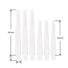 GOODARTS Amazon cross-border dart accessories crystal transparent frosted pole PC plastic dart pole