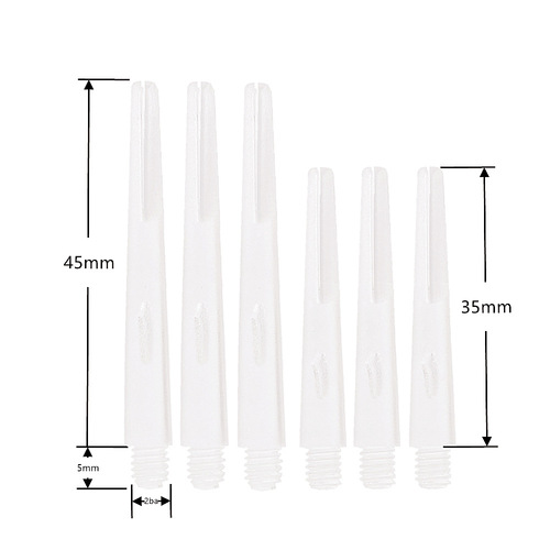 GOODARTS Amazon cross-border dart accessories crystal transparent frosted pole PC plastic dart pole