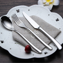 叉子法国月光不锈钢刀叉勺套装礼盒咖啡勺子简约刀叉礼品牛排餐具