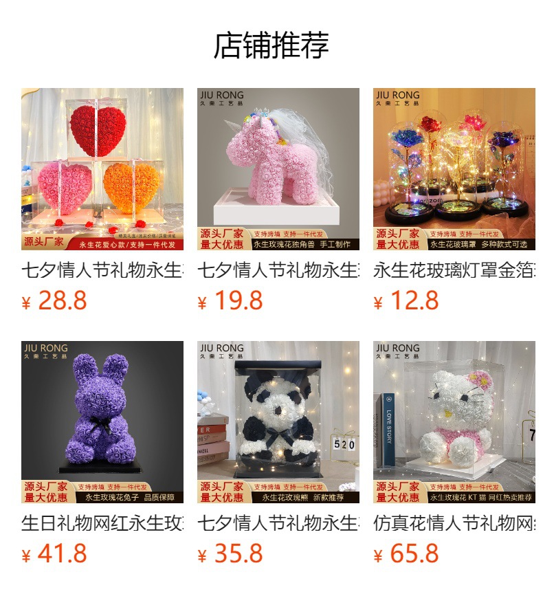 预览状态下无法点击,发布后,可点击跳转到对应的商品页面