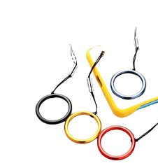 Metal Phone Ring Strap for Men and Women, Personalized Short Phone Case Chain, Round, USB Flash Drive, Detachable O-Ring