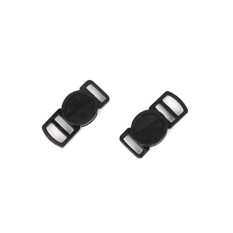 Gato pajarita puede pegar logotipo redondo 10mm hebilla de seguridad accesorios de cuello de mascota POM mini hebilla de plástico image 4