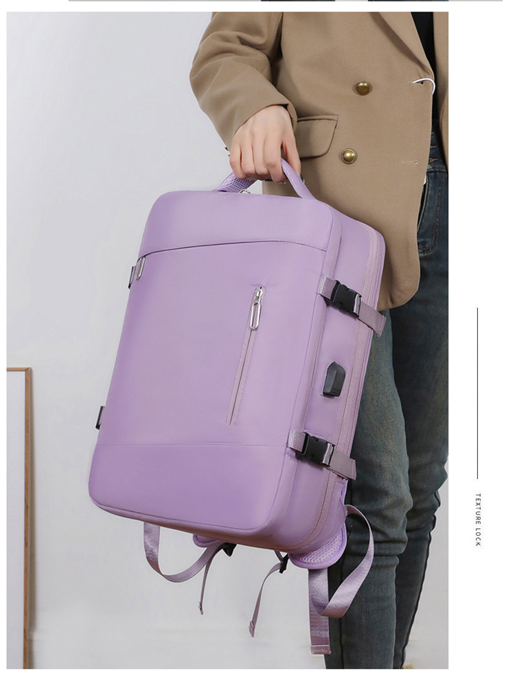 Cross-border wholesale casual business backpacks for men and women, high-end multi-functional computer bags, fashionable and simple travel backpacks undefined
