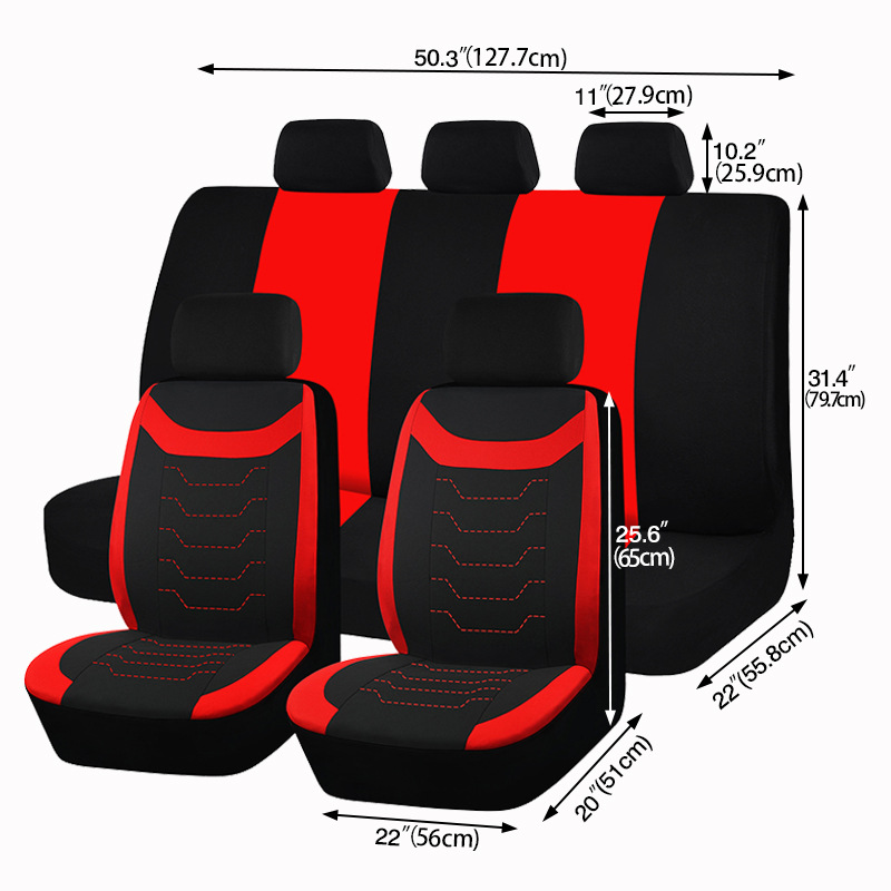 Car 5 seat cover polyester fabric car seat cover four seasons suitable for cross-border foreign trade ebay AliExpress Amazon