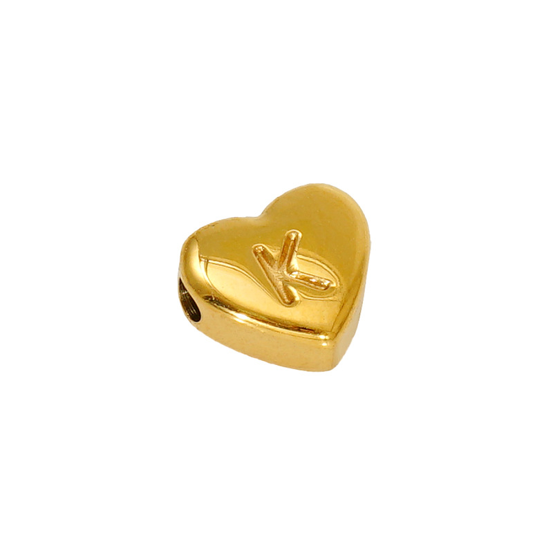 Europeo y americano más vendido nuevo transfronterizo nueva carta amor colgante 18K collar de acero inoxidable nicho clásico ins diseño