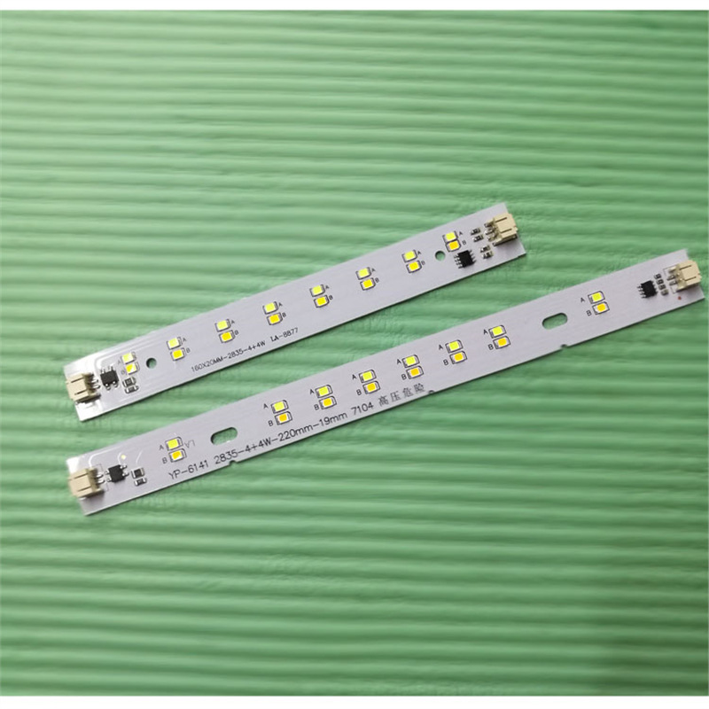 Led living room lamp accessories 220v drive-free strip dimming patch lamp board light source bedroom lamp wick lamp bead