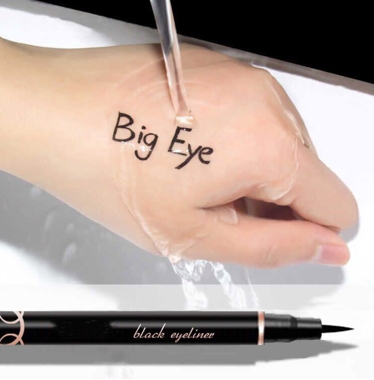 酷黑眼线液笔不晕染一笔成型眼线液初学者黑色眼线水笔外贸跨境
