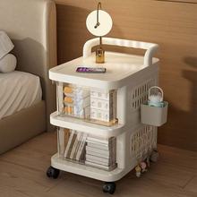 小推车抽屉式零食奶油置物架落地客厅移动多层玩具储物架家用收纳