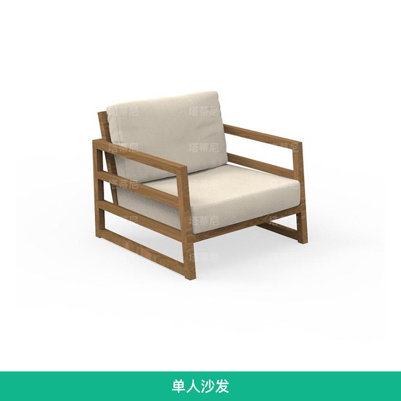 Sofá de aluminio para exteriores, muebles de ocio para balcón y patio, sala de estar en la terraza, conjunto de sillas mecedoras resistentes a la lluvia y al sol. image 7