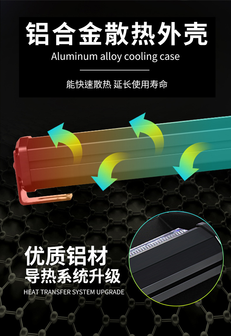Car modified led middle net light red blue white yellow flash light warning light led four-day running light LED bar stick light