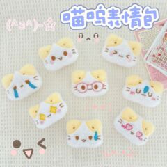 Youxin オリジナルニャー絵文字パック猫日本の漫画人形人形アクセサリー装飾子供のヘアピンアクセサリー