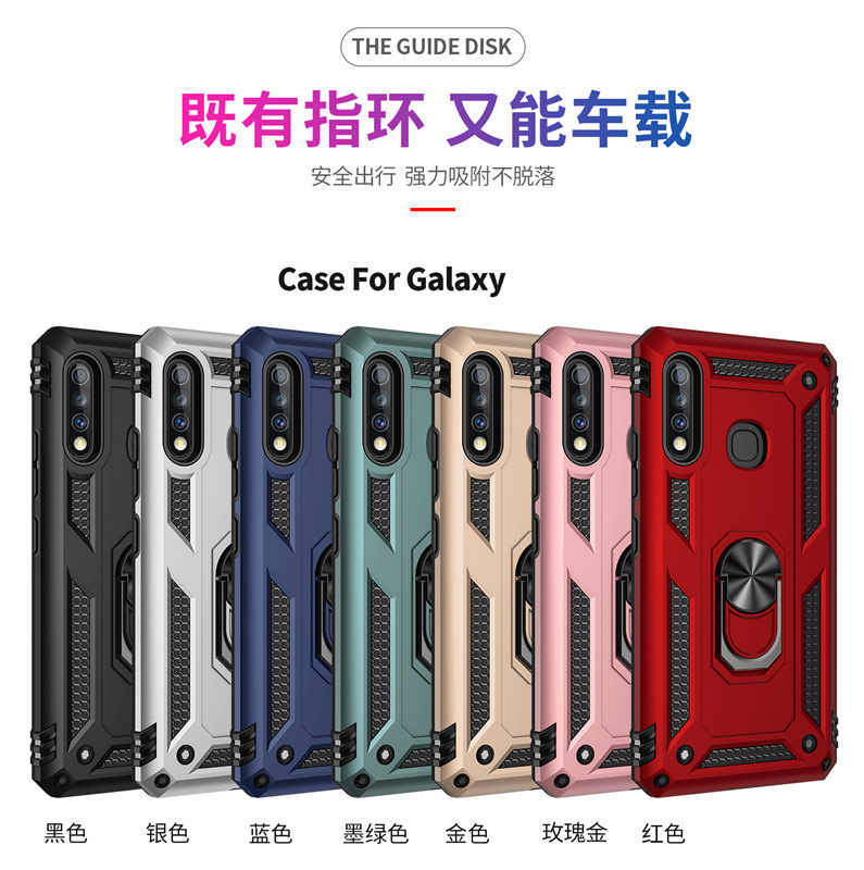 For Samsung A70/A80 phone case Galaxy a20/a30 military ring bracket A50 personality case tide