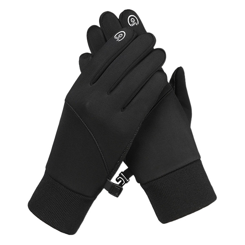 2023 nuevos guantes al aire libre transfronterizos Deportes de los hombres forrado de lana pantalla táctil caliente impermeable ciclismo Comercio exterior Otoño e Invierno